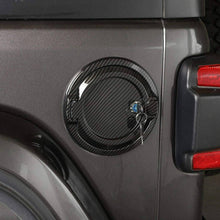 RT-TCZ Car Door Tank Gas Cap Cover With Lock Accessories For 2018+ Jeep Wrangler JL JLU Carbon Fiber
