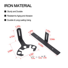 For 2018+ Jeep Wrangler JL JLU Rear Spare Tire License Plate Relocation Kit U.S.-Specification RT-TCZ