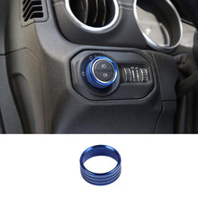 For 2018+ Jeep Wrangler JL JLU Headlight Switch Knob Ring Trim Red RT-TCZ