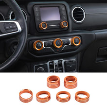 For 2018+ Jeep Wrangler JL/Gladiator JT Air Conditioner Headlight Switch Knob Trim Kit RT-TCZ