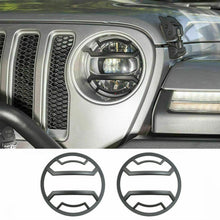 For 2018+ Jeep Wrangler JL JLU & Gladiator JT Front Headlight Guard Cover Lamp Trim（Not suitable for 4xe） RT-TCZ