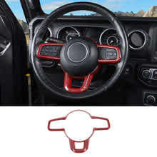 For 2018-2023 Jeep Wrangler JL JLU & Gladiator JT Car Steering Wheel Moulding Cover Trim Decor Frame RT-TCZ