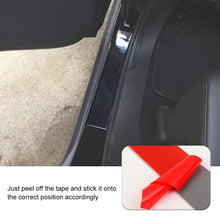 For 2011-2020 Jeep Grand Cherokee 4PC Car Door Sill Scuff Anti Scratch Sticker Soft Carbon Fiber RT-TCZ