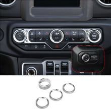 For 2018+ Jeep Wrangler JL JLU & 2020+ Gladiator JT Air Conditioner & Headlight Switch Knob Trim Aluminum Alloy RT-TCZ