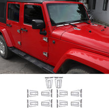 For 2007-2017 Jeep Wrangler JK JKU 4-Door Hood & Door Hinge Cover Trim RT-TCZ