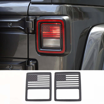 RT-TCZ Tail Light Cover US Flag Taillight Guard for 2018+ Jeep Wrangler Unlimited JL Sport/Sports