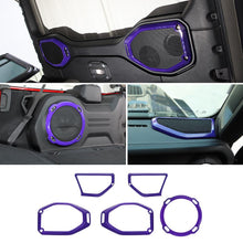 For 2018-2023 Jeep Wrangler JL Rubicon A-pillar &Roof &Trunk Speaker Cover Trim RT-TCZ