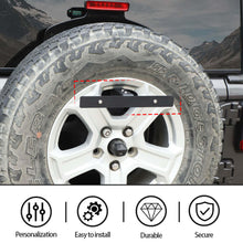For 2018+ Jeep Wrangler JL JLU Rear Spare Tire License Plate Relocation Kit U.S.-Specification RT-TCZ
