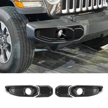 For 2018+ Jeep Wrangler JL/Gladiator JT Front Fog Lamp Light Cover Trim &  Front Bumper Fog Light Cover Trim RT-TCZ