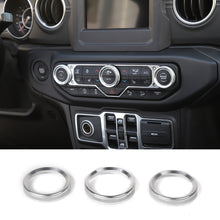 For 2018+ Jeep Wrangler JL JLU & Gladiator JT Air Conditioner Switch Knob Cover Trim Style A RT-TCZ