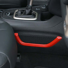 For 2014+ Jeep Cherokee Red Copilot Storage Net Pocket Trim Strip Cover Decor RT-TCZ