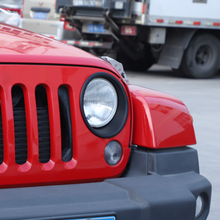 For 2007-2017 Jeep Wrangler JK JKU Headlight Cover Trim Bezels RT-TCZ