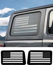 RT-TCZ Rear Window Decal Vinyl Sticker for Jeep Wrangler JLU 2018+ 4 Door Exterior Accessories, American Flag