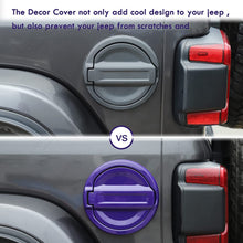 RT-TCZ Fuel Tank Gas Cap Decor Cover Trim for 2018+ Jeep Wrangler JL JLU, Purple RT-TCZ