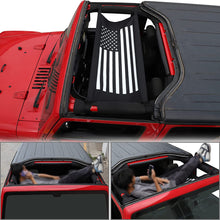 RT-TCZ Top Multifunction Cargo Net Hammock Trunk Occlude Net with USA Flag Pattern for Jeep Wrangler YJ TJ JK JL JT,Gladiator,4XE (1987-2021) RT-TCZ