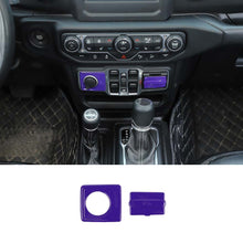 For 2018-2023 Jeep Wrangler JL JLU Full Set Interior Decoration Cover Trim Frame Purple RT-TCZ
