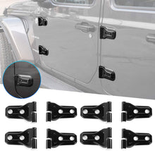 RT-TCZ Door Hinge Covers Protector Decoration Kits Fits for 2018+ Jeep Wrangler JL JLU, for 2020 Jeep Gladiator JT, Black Exterior Accessories, 8Pack