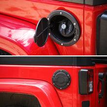 For Jeep Wrangler 2007-2018 JK JKU Gas Cap Cover Aluminum Fuel Filler Door