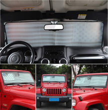 RT-TCZ American Flag Windshield Sunshade, Auto Front Window Shade Foldable Sun Visor for Jeep Wrangler TJ JK JKU 2 Door & 4 Door freeshipping - RT-TCZ