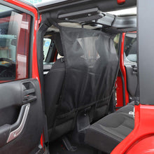 RT-TCZ for Jeep Rear Seat Divider Net Mesh Cargo Net Dog Car Barrier for 2007-2020 Jeep Wrangler JK JL Gladiator JT 2DR 4DR (Black)