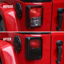 RT-TCZ Smoked LED Tail Light Covers Rear Lamp Guards Exterior Accessories for Jeep Wrangler JK JKU 2007-2018 Black freeshipping - RT-TCZ