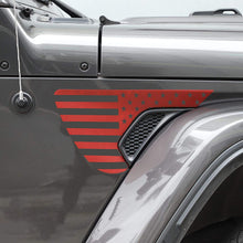 RT-TCZ American Flag Fender Vent Decal Stickers for Jeep Wrangler JL JLU 2018+ & Gladiator JT 2020+