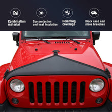 For 2007-2018 Jeep JK JKU Hood Cover Engine Hood Bra Front Protector RT-TCZ