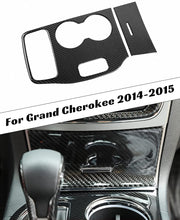 For 2014-2015 Jeep Grand Cherokee Inner Gear Shift Panel Trim Cover Kit WK2, Carbon Fiber RT-TCZ