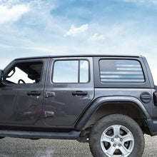 For 2018+ Jeep Wrangler JLU 4Doors Rear Window Decal Sticker American Flag RT-TCZ