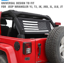 RT-TCZ Top Multifunction Cargo Net Hammock Trunk Occlude Net with USA Flag Pattern for Jeep Wrangler YJ TJ JK JL JT,Gladiator,4XE (1987-2021) RT-TCZ