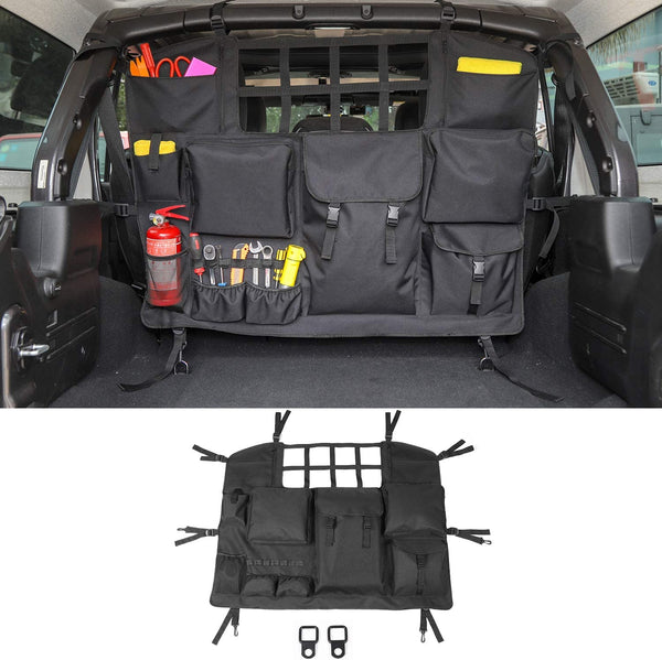 RT-TCZ Trunk Multi-Pockets Storage Bag for Jeep Wrangler JKU JLU