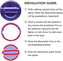 RT-TCZ Fuel Tank Gas Cap Decor Cover Trim for 2018+ Jeep Wrangler JL JLU, Purple RT-TCZ