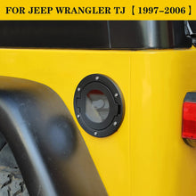 RT-TCZ Fuel Filler Door Gas Tank Cap Cover Transparent Gas Cap Cover for 1997-2006 Jeep Wrangler TJ