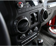 RT-TCZ Center Console Dash Air Conditioner Vent Cover Trim for Jeep Wrangler JK JKU 2011-2018 4PCS Interior Accessories Compatible