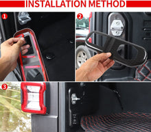 For Jeep Wrangler JL 2018+ Rear Trunk Lock Panel Trim Cover