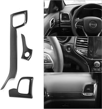 RT-TCZ Dashboard Center Console Panel Trim Kit Interior Decor Accessories for 2011-2020 Jeep Grand Cherokee, Carbon Fiber freeshipping - RT-TCZ