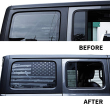 For Jeep Wrangler 2018+ JLU 4 Door Rear Window Decals Vinyl American Flag Stickers
