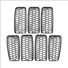 For 2014-2018 Jeep Cherokee Grille Inserts ABS Mesh Honeycomb Grill Cover Trim Kit RT-TCZ