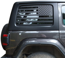 For Jeep Wrangler 2018+ JLU 4Doors Rear Window Decal Sticker Trim, American Flag