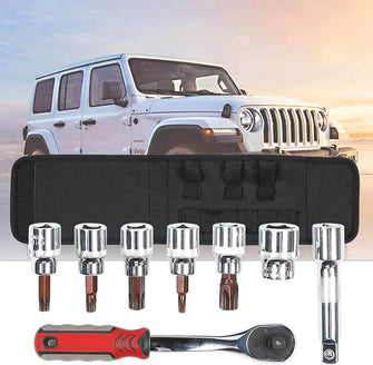 For Jeep Wrangler TJ JK JL Hard Top and Door Removal Torx Tool Set Socket Wrench Multi-Tool Case Kit