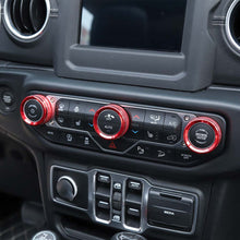 For 2018+ Jeep Wrangler JL JLU  & Gladiator JT Air Conditioner Switch Knob Cover Trim - Style B RT-TCZ
