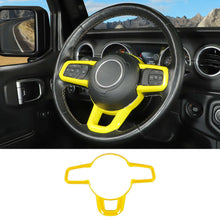 For 2018-2023 Jeep Wrangler JL JLU & Gladiator JT Car Steering Wheel Moulding Cover Trim Decor Frame RT-TCZ