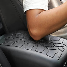 For Jeep Wrangler JL JLU/JT 2018+ Center Console Armrest Box Pad Cover Black Crack Pattern Surface Waterproof Rubber Anti Scratches