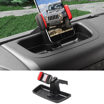 For 2011-2018 Jeep Wrangler JK JKU Phone Holder Dash Cellphone Mount Black RT-TCZ