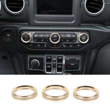 For 2018+ Jeep Wrangler JL JLU & Gladiator JT Air Conditioner Switch Knob Cover Trim Style A RT-TCZ