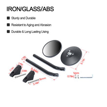 For 2018-2023 Jeep Wrangler JL & Gladiator JT A-Pillar Grab Handle Rear View Mirrors RT-TCZ