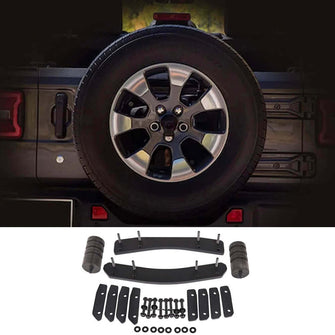 For Jeep Wrangler JL 2018+ Spare Tire Carrier Modification Kit Oversized Enhance Mounting Bracket Kit