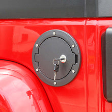 RT-TCZ Fuel Filler Door Gas Tank Cap Cover Accessories for 2007-2017 Jeep Wrangler JK & Unlimited Sport Rubicon Sahara (Locking Type)