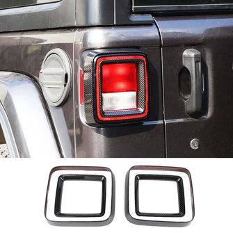 For 2018+ Jeep Wrangler JL JLU  4 x Tail Lamp Bezel Guard Cover Protector Trim (Applicable halogen lamps) RT-TCZ