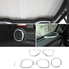 For 2018-2023 Jeep Wrangler JL Rubicon A-pillar &Roof &Trunk Speaker Cover Trim RT-TCZ